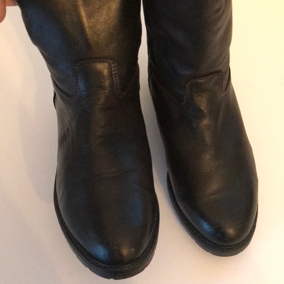 Regence Comfort Knee High Black Leather Boots-SOLD - Picture 7 of 8